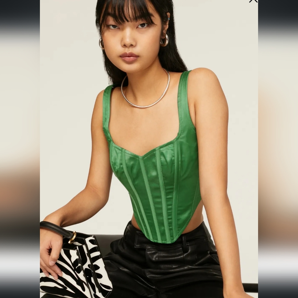 💜Bardot Satin Corset💜